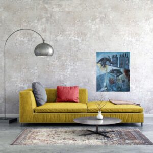 Julie Tugwell Art <br>Time<br>Oil on Stretched Canvas<br>900 mm x 750 mm