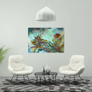 Botanical Breeze 2 by Julie Tugwell Art, Oil on Stretched Canvas, 850 mm x 600 mm