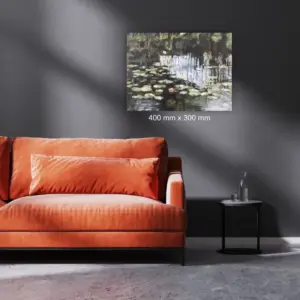 Pezula Lily Pond 5 by Julie Tugwell Art, Oil on Stretched Canvas, 400 mm x 300 mm