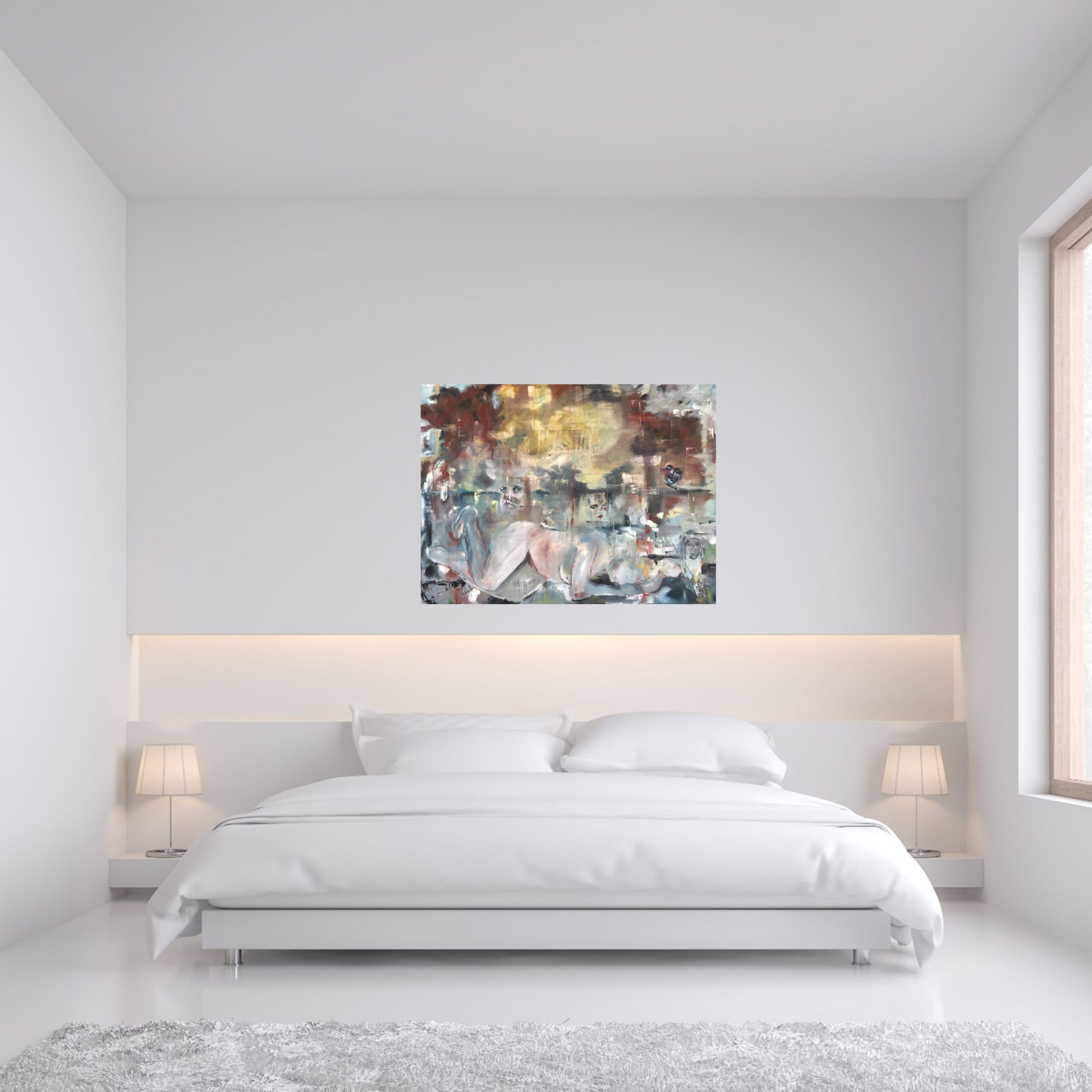 Julie Tugwell Art <br> Women’s Dream <br> Oil on Stretched Canvas <br> 1000 mm x 750 mm