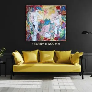 Go Find Yourself by Julie Tugwell Art, Acrylic on Unstretched Canvas, 1540 mm x 1200 mm