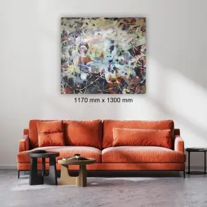Embracing Chaos by Julie Tugwell Art, Acrylic on Stretched Canvas, 1170 mm x 1300 mm