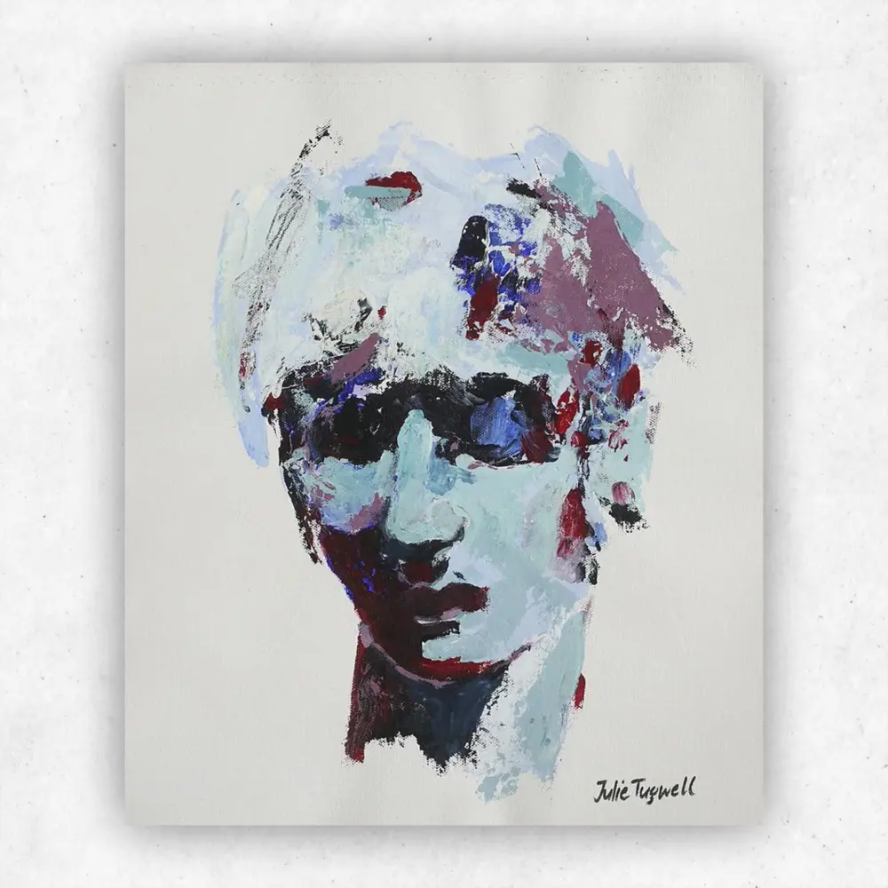 Julie Tugwell Art<br>Portrait of Emotions 2<br>Acrylic on Unstretched Canvas<br>300 mm x 350 mm