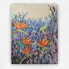 Summer Strelitzias — Acrylic on Stretched Canvas, 560 × 710 mm