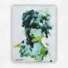 Portrait of Emotions 6 by Julie Tugwell Art, Acrylic on Unstretched Canvas, 230 mm x 360 mm