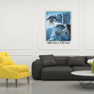 Time by Julie Tugwell Art, Oil on Stretched Canvas, 900 mm x 750 mm