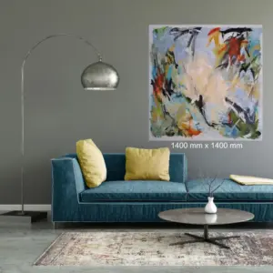 The Taste of Paint by Julie Tugwell Art, Acrylic Stretched Canvas, 1400 x 1400mm