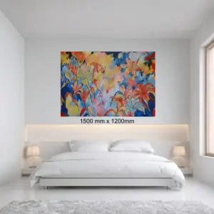 Lilies of the Valley by Julie Tugwell Art, Acrylic on Stretched Canvas, 1500 x 1200mm