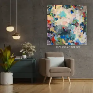 Painters Haiku by Julie Tugwell Art, Acrylic on Stretched Canvas, 1370 mm x 1370 mm