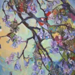 Cover Me in Sunshine — Acrylic on stretched canvas, 560 × 720 mm — SOLD