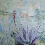 Flowering Aloes — Acrylic on Stretched Canvas, 600 × 1000 mm