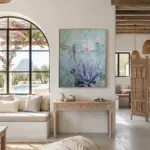 Flowering Aloes — Acrylic on Stretched Canvas, 600 × 1000 mm