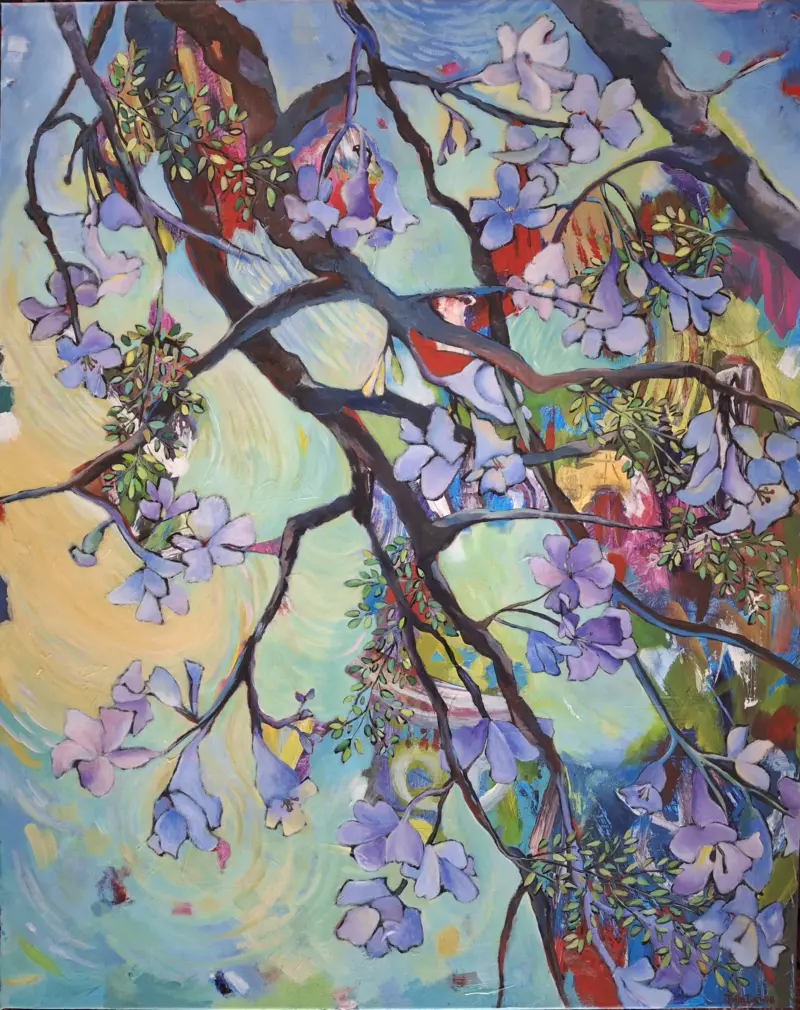 Cover me in Sunshine — painting by Julie Tugwell