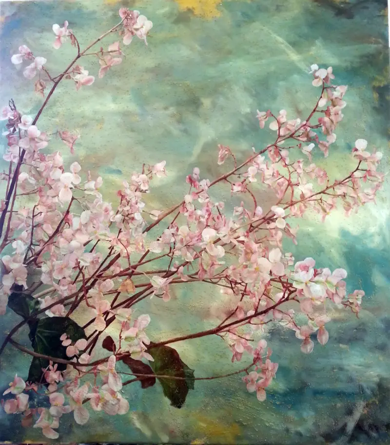 Begonia Michelle Home — painting by Julie Tugwell