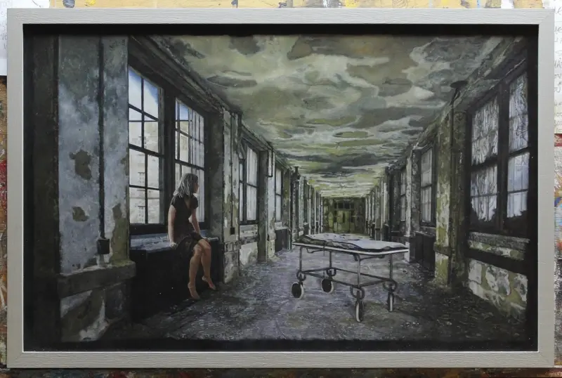 Asylum ward 23 — painting by Julie Tugwell