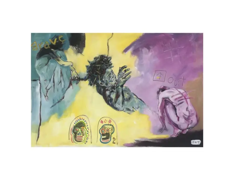 Night Nudes Time Out — painting by Julie Tugwell