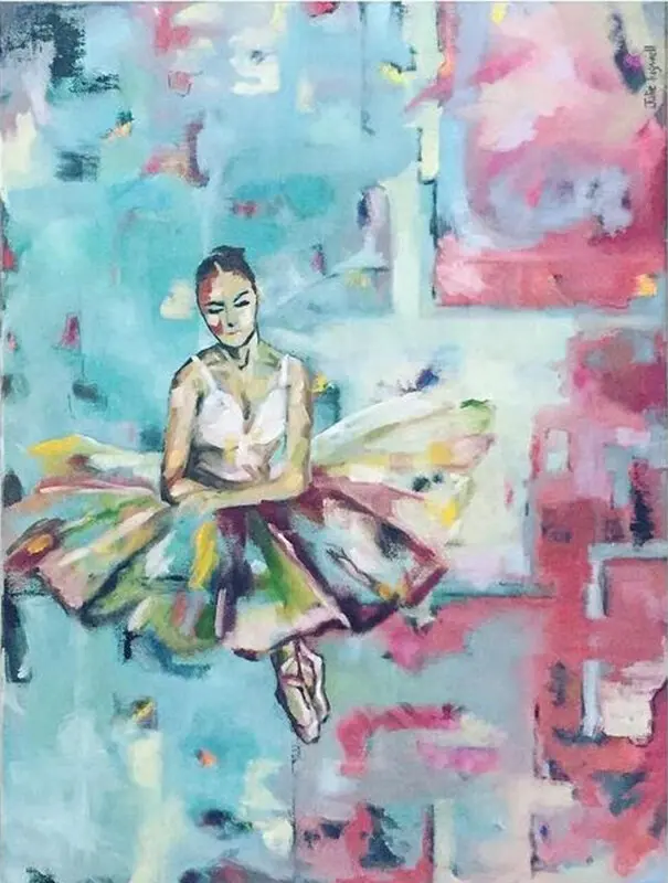 Ballerina — painting by Julie Tugwell